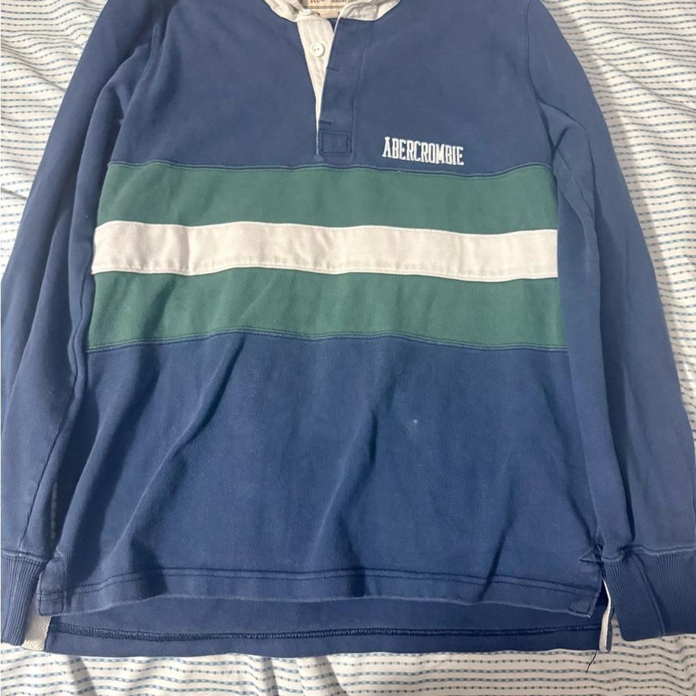 Abercrombie & Fitch Blue Rugby Shirt